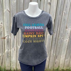 Fifth Sun Vintage Black Style Fall Words